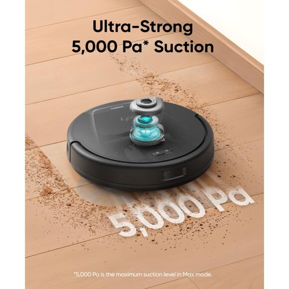 eufy L60 Robot Vacuum Cleaner Self Empty Station Hair Detangling Tech 5000Pa NEW - Picture 2 of 6